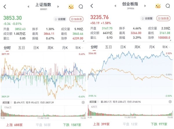 海通众合 A股三大股指涨跌互现：AI概念股重启涨势，多股创历史新高